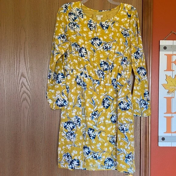 j crew floral dress long sleeve Floral Dresses